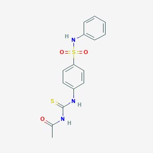 molecular formula C15H15N3O3S2 B319464 N-[[4-(phenylsulfamoyl)phenyl]carbamothioyl]acetamide 