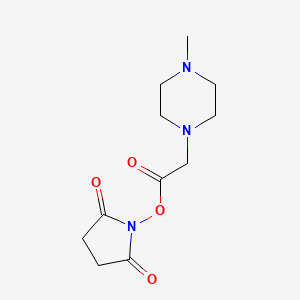 2,5-Pyrrolidinedione, 1-[[(4-methyl-1-piperazinyl)acetyl]oxy]-