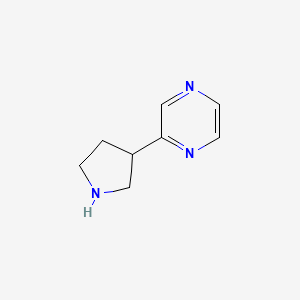 molecular formula C8H11N3 B3194757 2-(Pyrrolidin-3-yl)pyrazine CAS No. 861965-58-4