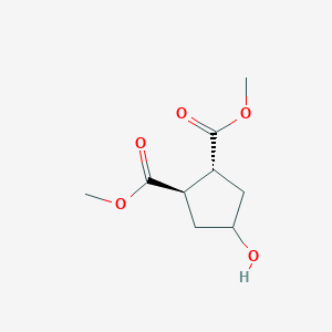 dimethyl (1R,2R)-4-hydroxycyclopentane-1,2-dicarboxylate