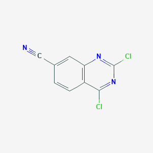 molecular formula C9H3Cl2N3 B3194770 2,4-Dichloroquinazoline-7-carbonitrile CAS No. 864292-40-0
