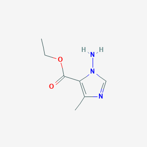 molecular formula C7H11N3O2 B3194779 ethyl 1-amino-4-methyl-1H-imidazole-5-carboxylate CAS No. 865444-77-5