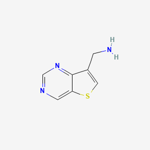molecular formula C7H7N3S B3194874 Thieno[3,2-d]pyrimidin-7-ylmethanamine CAS No. 871013-29-5