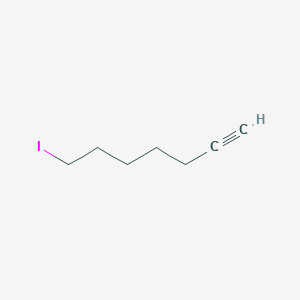 molecular formula C7H11I B3194930 7-Iodohept-1-yne CAS No. 87462-66-6