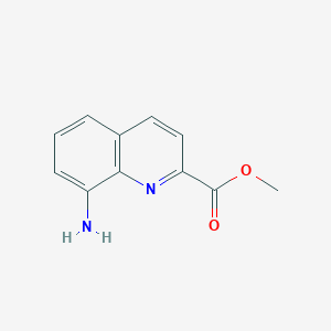 molecular formula C11H10N2O2 B3195002 Methyl 8-aminoquinoline-2-carboxylate CAS No. 87831-39-8