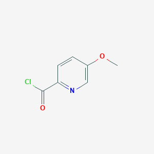 molecular formula C7H6ClNO2 B3195051 5-Methoxypicolinoyl chloride CAS No. 88166-64-7