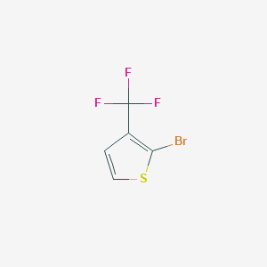molecular formula C5H2BrF3S B3195148 2-bromo-3-(trifluoromethyl)thiophene CAS No. 886510-02-7