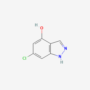 molecular formula C7H5ClN2O B3195165 6-Chloro-1H-indazol-4-ol CAS No. 887569-66-6