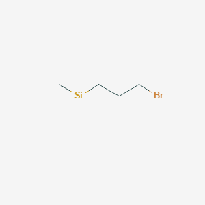 molecular formula C5H13BrSi B3195168 Silane, (3-bromopropyl)dimethyl- CAS No. 88760-69-4