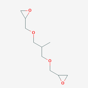 molecular formula C10H18O4 B3195248 Oxirane, 2,2'-[(2-methyl-1,3-propanediyl)bis(oxymethylene)]bis- CAS No. 89038-65-3