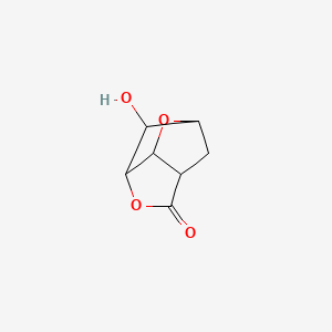 3-Hydroxytetrahydro-2,6-methanofuro(3,2-b)furan-5(2H)-one