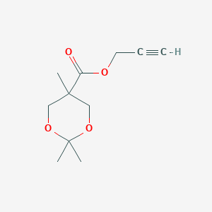 molecular formula C11H16O4 B3195607 Prop-2-yn-1-yl 2,2,5-trimethyl-1,3-dioxane-5-carboxylate CAS No. 919988-15-1