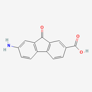 B3195625 7-Amino-9-oxo-9h-fluorene-2-carboxylic acid CAS No. 92151-49-0