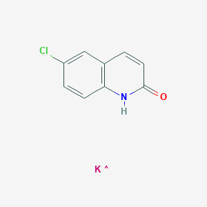 molecular formula C9H6ClKNO B3195686 2(1H)-Quinolinone, 6-chloro-, potassium salt CAS No. 92449-39-3