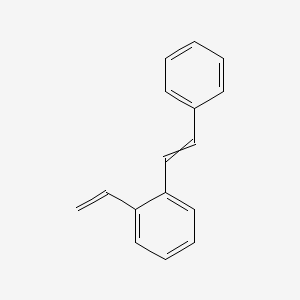 molecular formula C16H14 B3195788 1-Ethenyl-2-(2-phenylethenyl)benzene CAS No. 93371-12-1