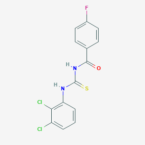 molecular formula C14H9Cl2FN2OS B319584 N-[(2,3-dichlorophenyl)carbamothioyl]-4-fluorobenzamide 