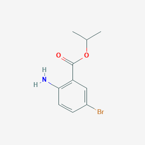 molecular formula C10H12BrNO2 B3195842 Isopropyl 2-amino-5-bromobenzoate CAS No. 934110-16-4