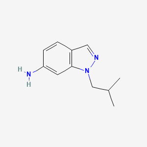 molecular formula C11H15N3 B3195916 1-(2-methylpropyl)-1H-indazol-6-amine CAS No. 938523-24-1
