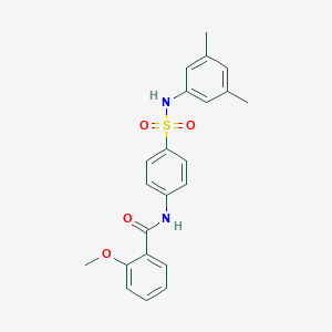 molecular formula C22H22N2O4S B319599 N-{4-[(3,5-dimethylanilino)sulfonyl]phenyl}-2-methoxybenzamide 