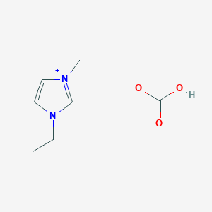 molecular formula C7H12N2O3 B3196016 1-Ethyl-3-methylimidazolium bicarbonate CAS No. 947601-94-7