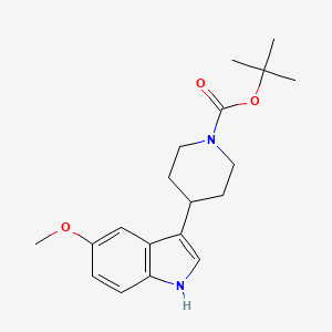 molecular formula C19H26N2O3 B3196074 tert-butyl 4-(5-methoxy-1H-indol-3-yl)piperidine-1-carboxylate CAS No. 951174-11-1