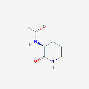 N-[(3S)-2-oxopiperidin-3-yl]acetamide