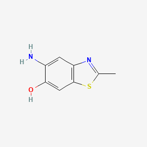 molecular formula C8H8N2OS B3196292 5-Amino-2-methylbenzo[d]thiazol-6-ol CAS No. 99584-08-4