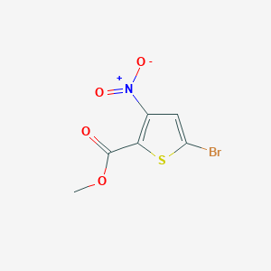 molecular formula C6H4BrNO4S B3196300 Methyl 5-bromo-3-nitrothiophene-2-carboxylate CAS No. 99839-45-9