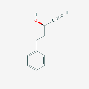 molecular formula C11H12O B3196302 (3R)-5-phenylpent-1-yn-3-ol CAS No. 99902-35-9
