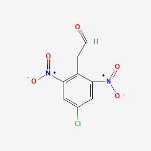 molecular formula C8H5ClN2O5 B3196397 2-(4-chloro-2,6-dinitrophenyl)acetaldehyde CAS No. 1000340-97-5