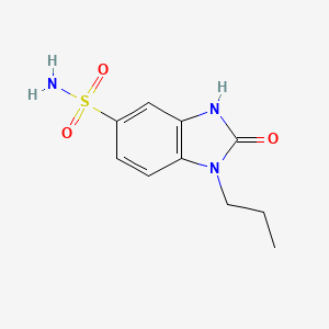 2-oxo-1-propyl-2,3-dihydro-1H-1,3-benzodiazole-5-sulfonamide