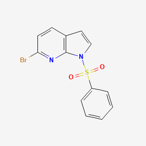 1H-Pyrrolo[2,3-B]pyridine, 6-bromo-1-(phenylsulfonyl)-