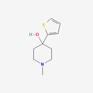 molecular formula C10H15NOS B3196838 1-Methyl-4-(thiophen-2-yl)piperidin-4-ol CAS No. 100131-91-7