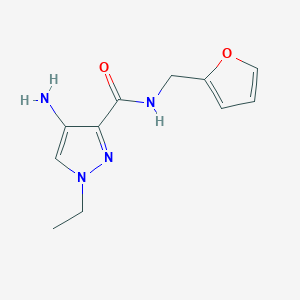 4-amino-1-ethyl-N-(furan-2-ylmethyl)-1H-pyrazole-3-carboxamide