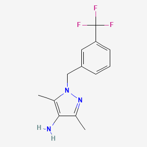 3,5-dimethyl-1-[3-(trifluoromethyl)benzyl]-1H-pyrazol-4-amine