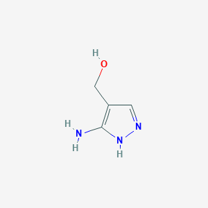 molecular formula C4H7N3O B3196925 3-Amino-4-hydroxymethylpyrazole CAS No. 1001635-21-7