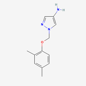 molecular formula C12H15N3O B3196984 1-[(2,4-dimethylphenoxy)methyl]-1H-pyrazol-4-amine CAS No. 1002034-32-3