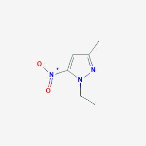 molecular formula C6H9N3O2 B3197297 1-ethyl-3-methyl-5-nitro-1H-pyrazole CAS No. 1004644-25-0