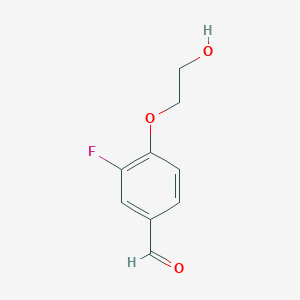molecular formula C9H9FO3 B3197353 3-Fluoro-4-(2-hydroxyethoxy)benzaldehyde CAS No. 1004779-24-1