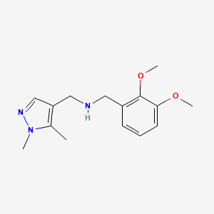 N-(2,3-Dimethoxybenzyl)-1-(1,5-dimethyl-1H-pyrazol-4-yl)methanamine