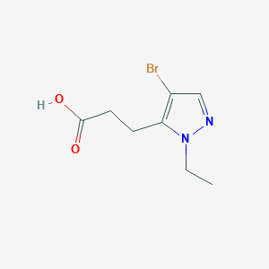 3-(4-Bromo-1-ethyl-1H-pyrazol-5-YL)propanoic acid