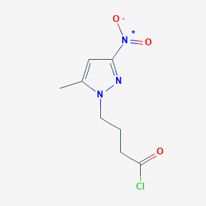 4-(5-methyl-3-nitro-1H-pyrazol-1-yl)butanoyl chloride