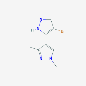 4-Bromo-1',3'-dimethyl-1H,1'H-3,4'-bipyrazole