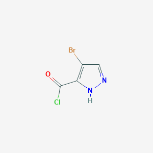 4-bromo-1H-pyrazole-3-carbonyl chloride