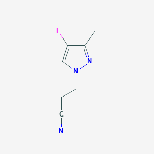 3-(4-Iodo-3-methyl-1H-pyrazol-1-yl)propanenitrile