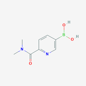 molecular formula C8H11BN2O3 B3197764 6-(Dimethylcarbamoyl)pyridin-3-ylboronic acid CAS No. 1006876-23-8