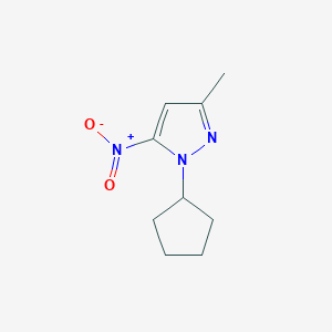 B3197788 1-cyclopentyl-3-methyl-5-nitro-1H-pyrazole CAS No. 1006994-24-6