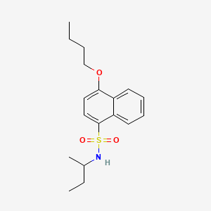 molecular formula C18H25NO3S B3197957 N-(butan-2-yl)-4-butoxynaphthalene-1-sulfonamide CAS No. 1007688-35-8