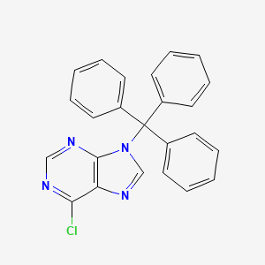 molecular formula C24H17ClN4 B3198022 6-Chloro-9-trityl-9h-purine CAS No. 1008361-76-9