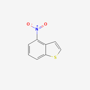 molecular formula C8H5NO2S B3198420 4-Nitrobenzo[b]thiophene CAS No. 10133-34-3